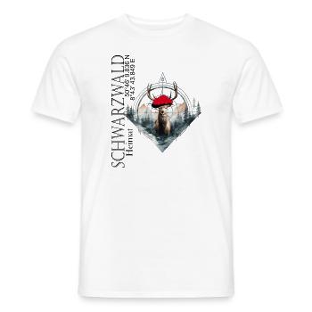 Chez soi en Forêt-Noire, le véritable amour de la maison - T-shirt homme - blanc - Devant - AI Model Male 178 dark (178cm)
