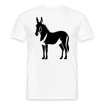 Esel - Männer T-Shirt - Weiß - Vorne - AI Model Male 178 dark (178cm)