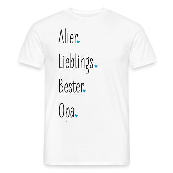 Aller Lieblings Bester Opa, Großvater, Geburtstag - Männer T-Shirt - Weiß - Vorne - AI Model Male 178 dark (178cm)