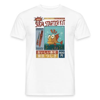 Sushi Starter Kit - Men's T-Shirt - white - Front - AI Model Male 178 dark (178cm)