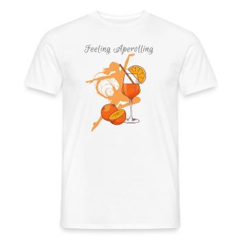 illustration, coloré, graffiti, sentiment, aperoli - T-shirt homme - blanc - Devant - AI Model Male 178 dark (178cm)