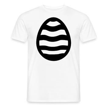 Ei - Männer T-Shirt - Weiß - Vorne - AI Model Male 178 dark (178cm)