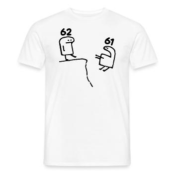 62 Jahre alt - 62. Geburtstag Spaß 62 Jahre alt Geschenk - Männer T-Shirt - Weiß - Vorne - AI Model Male 178 dark (178cm)