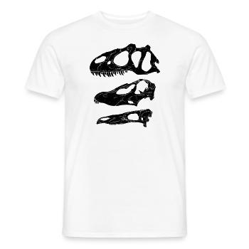Allosaurus Diplodocus Stegosaurus - Männer T-Shirt - Weiß - Vorne - AI Model Male 178 dark (178cm)