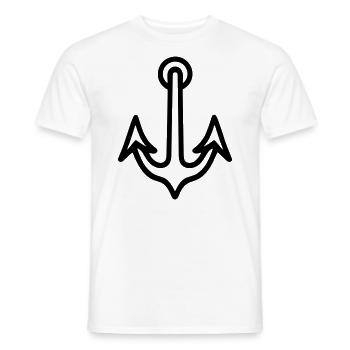 Anker - Männer T-Shirt - Weiß - Vorne - AI Model Male 178 dark (178cm)