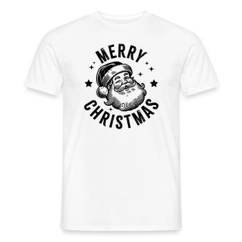 Joyeux Noël Père Noël - T-shirt homme - blanc - Devant - AI Model Male 178 dark (178cm)