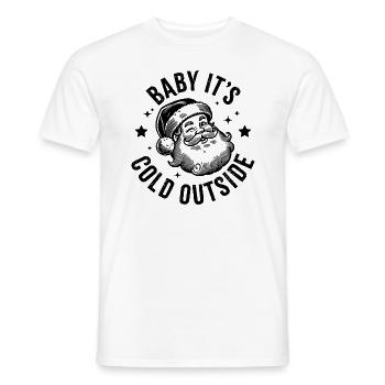Bébé Il fait froid dehors Père Noël - T-shirt homme - blanc - Devant - AI Model Male 178 dark (178cm)