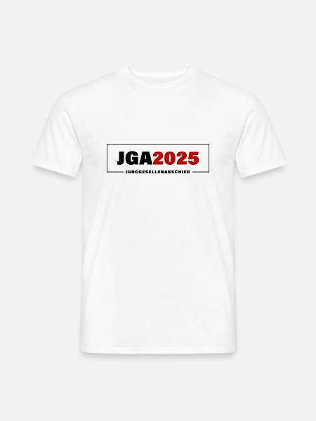 Jga 2025 Junggesellenabschied Bräutigam - Männer T-Shirt - Weiß