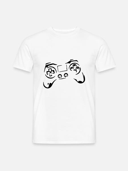 Game Over Zocker Shirt - Männer T-Shirt - Weiß
