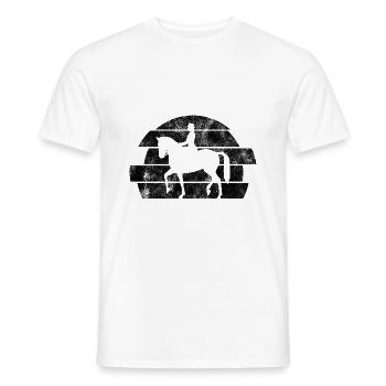 Dressur Dressurreiten Dressurreiter Reiten Pferd - Männer T-Shirt - Weiß - Vorne - AI Model Male 178 dark (178cm)
