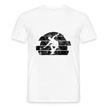 Skateboarder Skateboard Skater Skate Skateing - T-shirt homme - blanc - Devant - AI Model Male 178 dark (178cm)