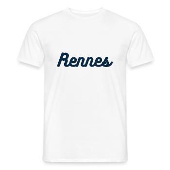 Rennes - T-shirt homme - blanc - Devant - AI Model Male 178 dark (178cm)