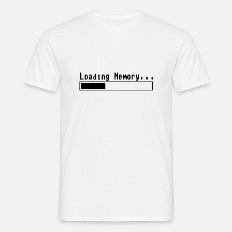 Loading Memory... - T-shirt Homme - blanc