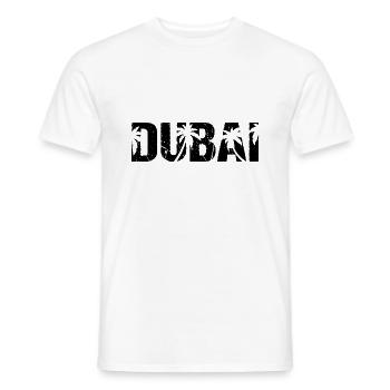 Palmiers de Dubaï - T-shirt homme - blanc - Devant - AI Model Male 178 dark (178cm)