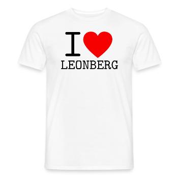 Deutschland I love Leonberg Baden-Württemberg - Männer T-Shirt - Weiß - Vorne - AI Model Male 178 dark (178cm)