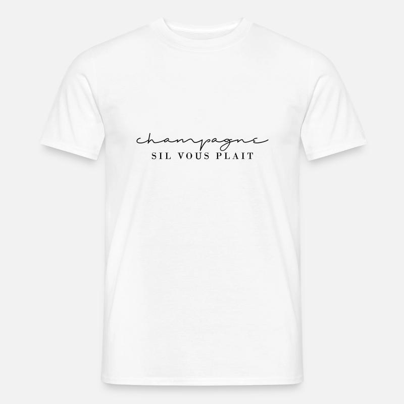 Sil Vous Plait - Männer T-Shirt - Weiß