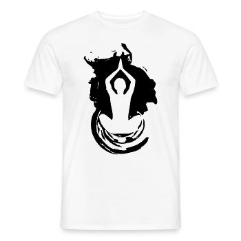 Yoga Art Meditation Fitness Yoga - Männer T-Shirt - Weiß - Vorne - AI Model Male 178 dark (178cm)