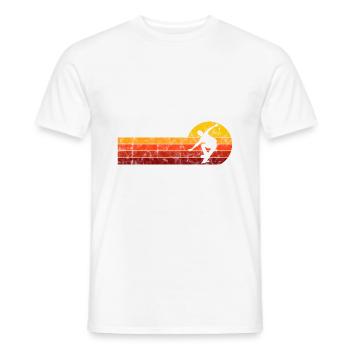Skateboarder Skateboard Skater Skate Skateing - T-shirt homme - blanc - Devant - AI Model Male 178 dark (178cm)