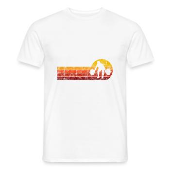 Musculation Bodybuilder GYM Fitnessstudio Retro - T-shirt homme - blanc - Devant - AI Model Male 178 dark (178cm)