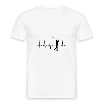 Golfer golfers golf ECG golf clubs golf - Men's T-Shirt - white - Front - AI Model Male 178 dark (178cm)