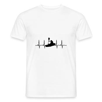 Rudern Paddel EKG Kajak Kayak Kanu Paddeln Boot - Männer T-Shirt - Weiß - Vorne - AI Model Male 178 dark (178cm)