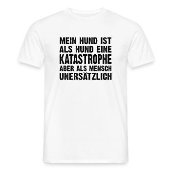 Hunde Sprüche, Geschenk zB Geburtstag, Nerd, Hund - Männer T-Shirt - Weiß - Vorne - AI Model Male 178 dark (178cm)
