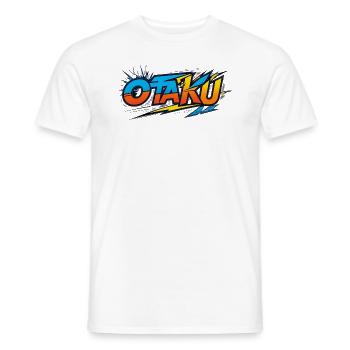otaku anime manga cadeau - T-shirt homme - blanc - Devant - AI Model Male 178 dark (178cm)