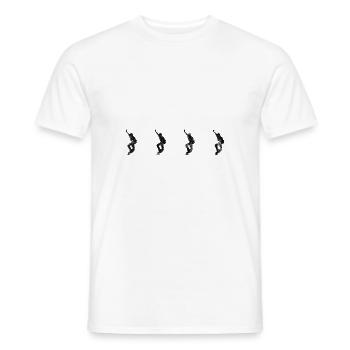 Skateboarder Skateboard Skater Skate Skateing - T-shirt homme - blanc - Devant - AI Model Male 178 dark (178cm)