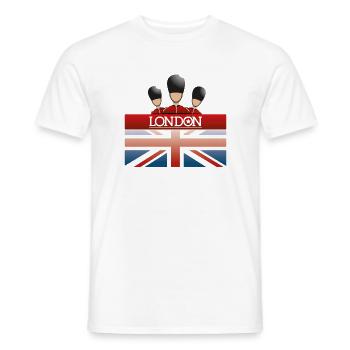London is my city - Men's T-Shirt - white - Front - AI Model Male 178 dark (178cm)