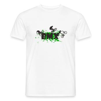 BMX - T-shirt homme - blanc - Devant - AI Model Male 178 dark (178cm)