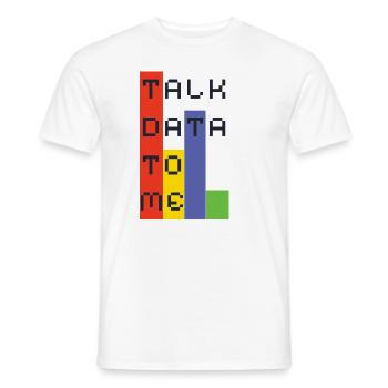 Daten - Männer T-Shirt - Weiß - Vorne - AI Model Male 178 dark (178cm)