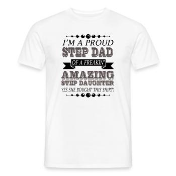 Stiefvater - Männer T-Shirt - Weiß - Vorne - AI Model Male 178 dark (178cm)