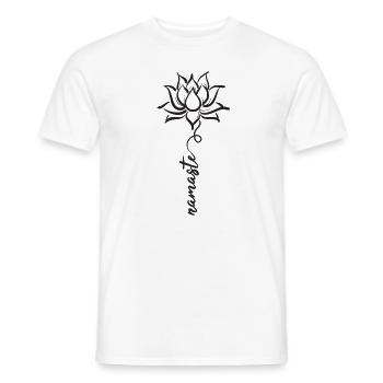 Namaste - T-shirt homme - blanc - Devant - AI Model Male 178 dark (178cm)