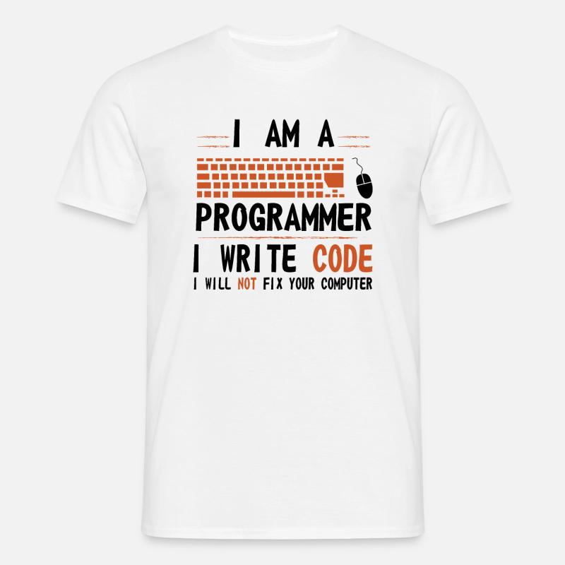Programmierer - Männer T-Shirt - Weiß