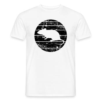 Ratte - Männer T-Shirt - Weiß - Vorne - AI Model Male 178 dark (178cm)