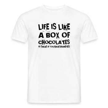 Diabetes - Männer T-Shirt - Weiß - Vorne - AI Model Male 178 dark (178cm)