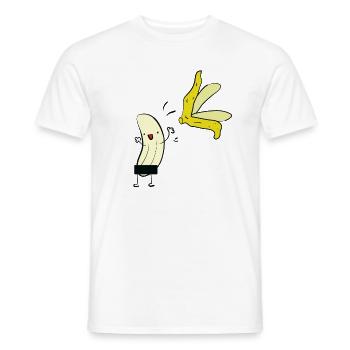 Naked banana - Men's T-Shirt - white - Front - AI Model Male 178 dark (178cm)