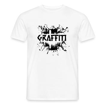Pulvérisateur de graffiti - T-shirt homme - blanc - Devant - AI Model Male 178 dark (178cm)