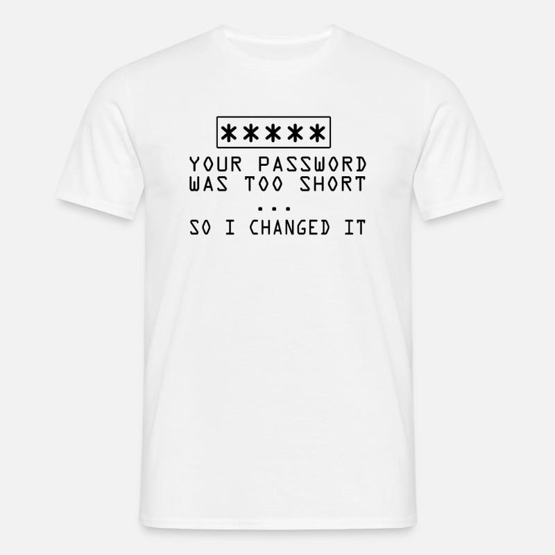 Hacker - Männer T-Shirt - Weiß