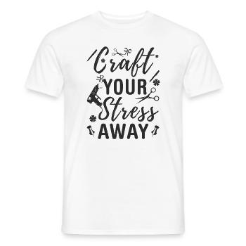 bricoler - T-shirt homme - blanc - Devant - AI Model Male 178 dark (178cm)