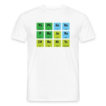 Computer Entwickler Coden - Männer T-Shirt - Weiß - Vorne - AI Model Male 178 dark (178cm)