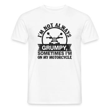 Motorrad Lustiger Spruch - Männer T-Shirt - Weiß - Vorne - AI Model Male 178 dark (178cm)
