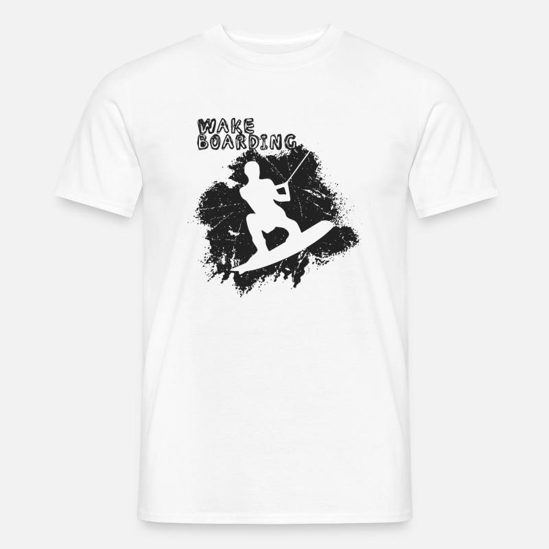 Wakeboarder - Männer T-Shirt - Weiß