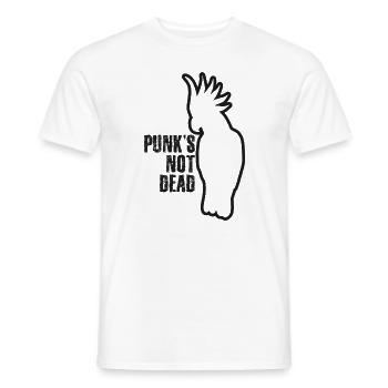 Punk Kakadu Lustig - Männer T-Shirt - Weiß - Vorne - AI Model Male 178 dark (178cm)