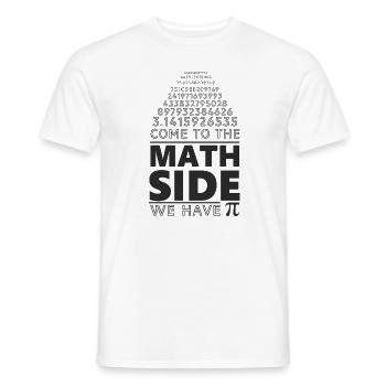 Page of math funny - Men's T-Shirt - white - Front - AI Model Male 178 dark (178cm)
