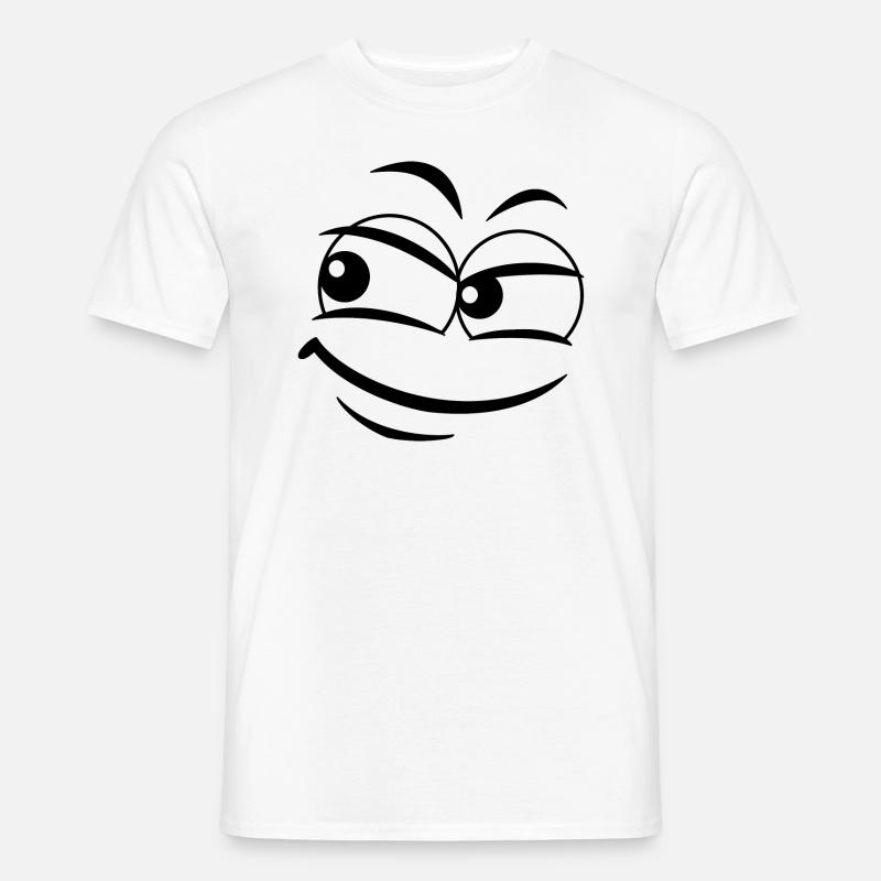 Sorriso sfacciato - T-shirt uomo - bianco