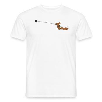 Lancer du marteau - T-shirt homme - blanc - Devant - AI Model Male 178 dark (178cm)