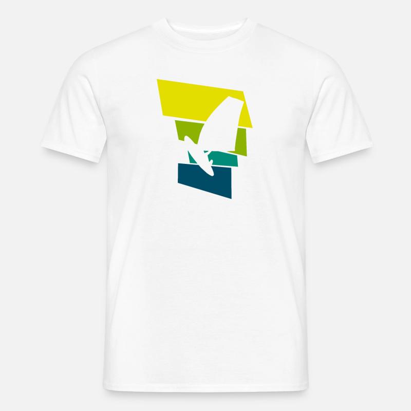 Windsurfen - Männer T-Shirt - Weiß