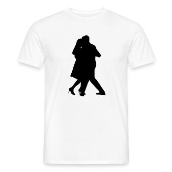 Couple danse école de danse - T-shirt homme - blanc - Devant - AI Model Male 178 dark (178cm)