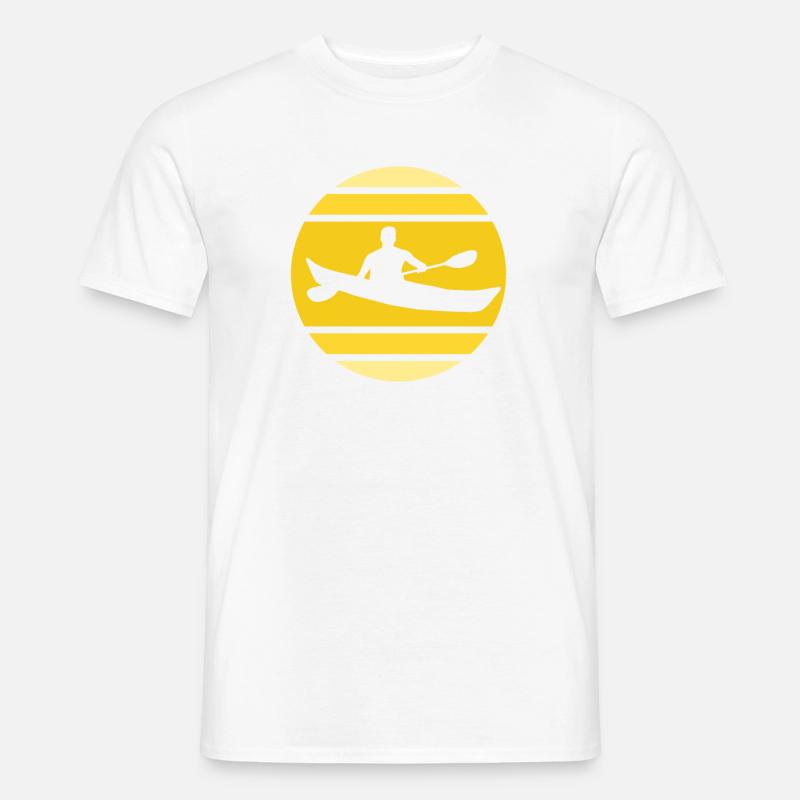 Paddeln - Männer T-Shirt - Weiß